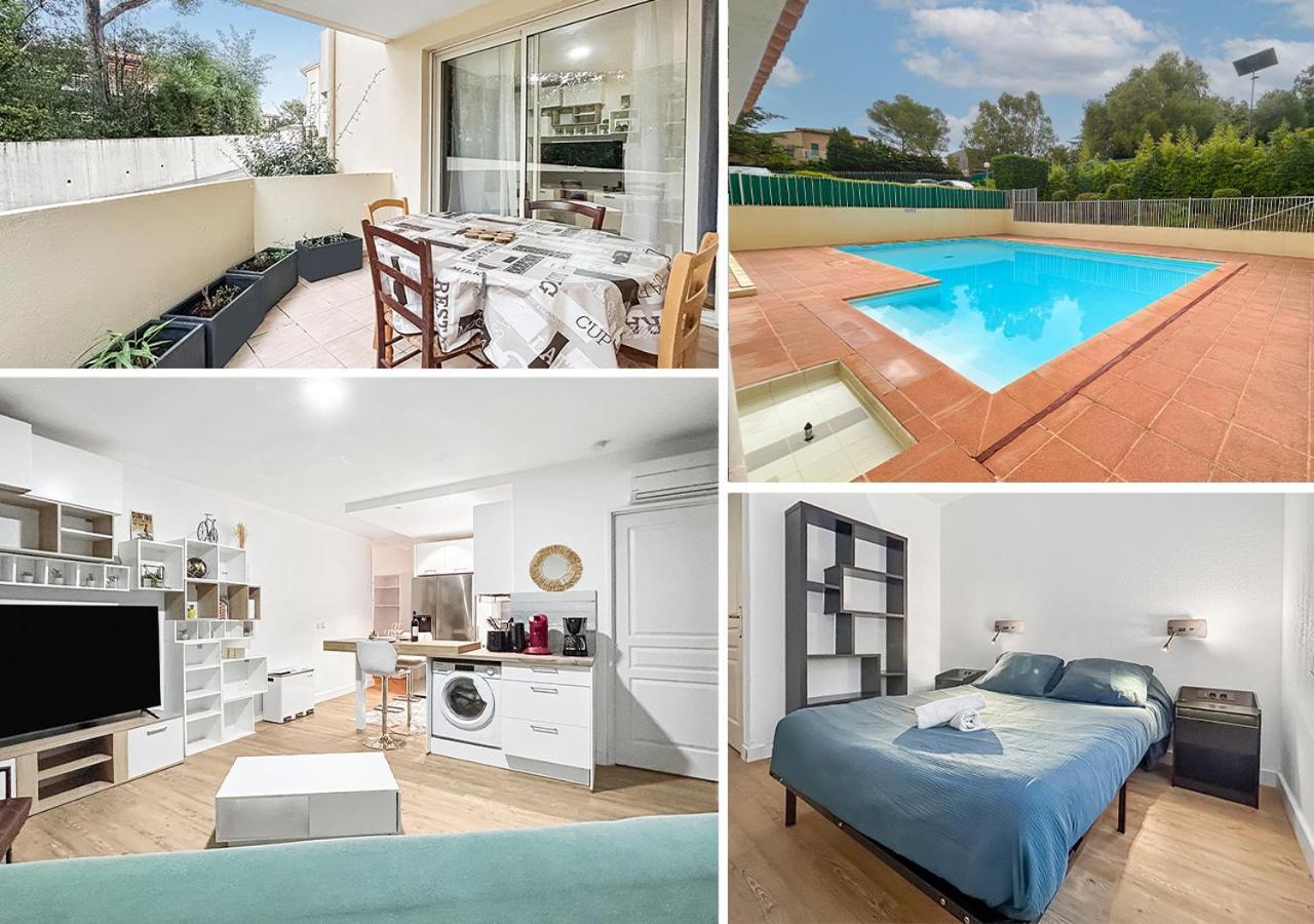 Saint-RaphaëlBalcon, Parking, Piscine Et Clim' A 2 Pas Du Port Santa Luciaアパートメント エクステリア 写真
